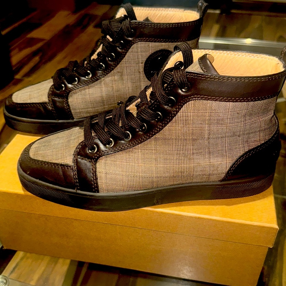 Christian Louboutin Rantus Flat Prince DE / Brown Size 41